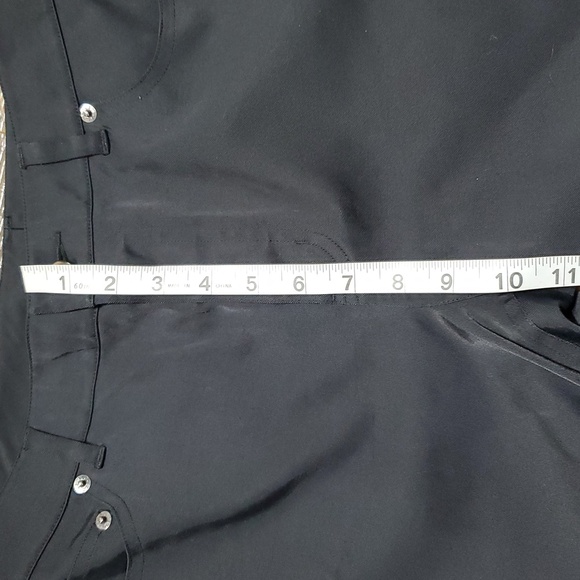 Ted baker london nylon blend black button fly western cut pants - Picture 9 of 13